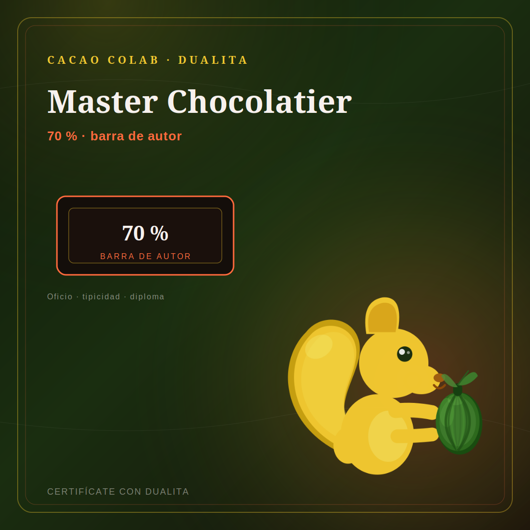 Master Chocolatier 70 %