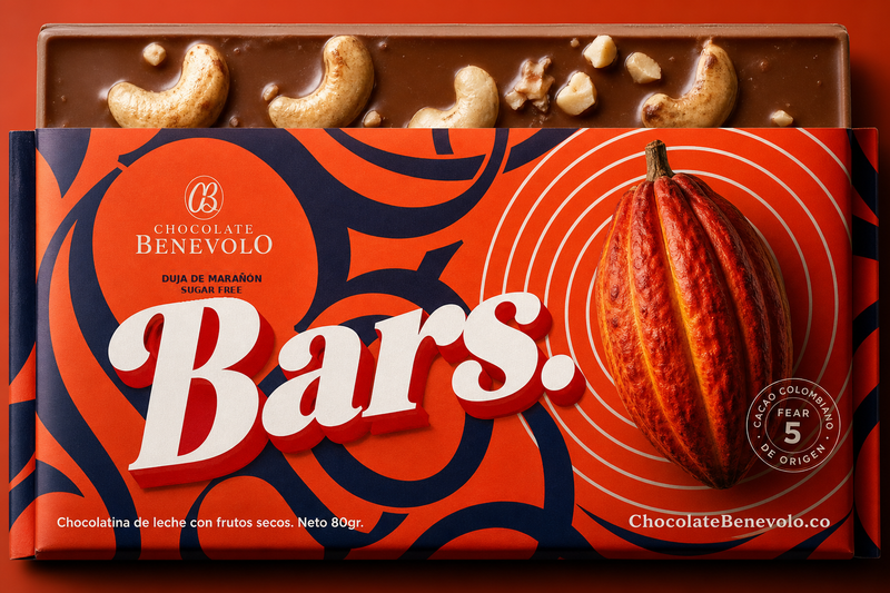Bars. Chocolate Benevolo — packshot 80 g
